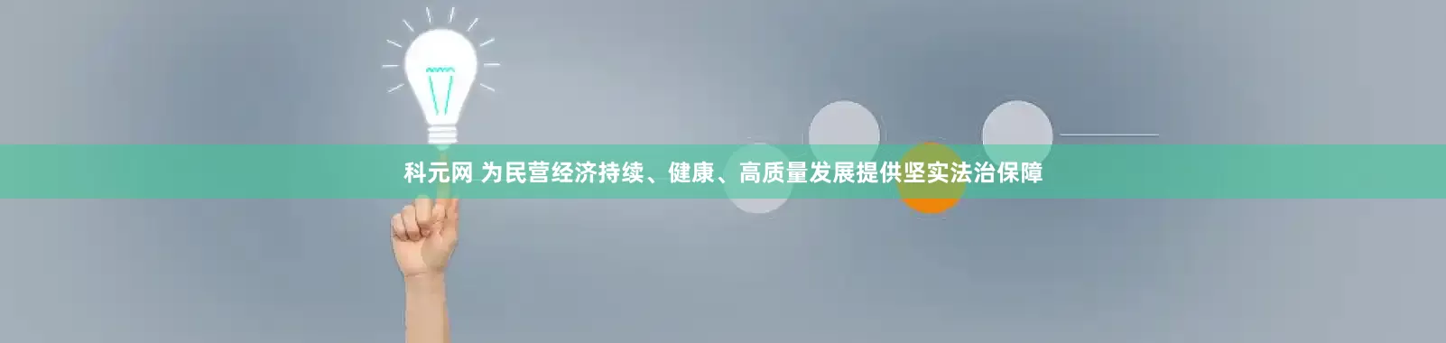 科元网 为民营经济持续、健康、高质量发展提供坚实法治保障
